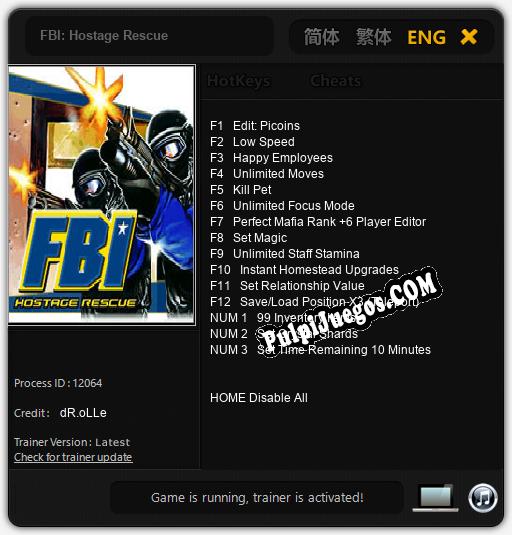 Entrenador liberado a FBI: Hostage Rescue [v1.0.4]