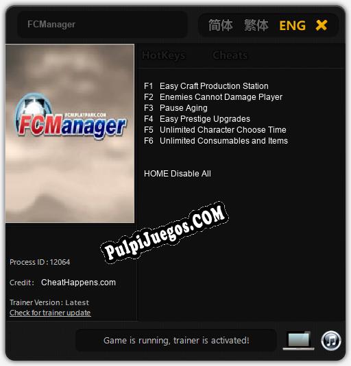 FCManager: Trainer +6 [v1.7]