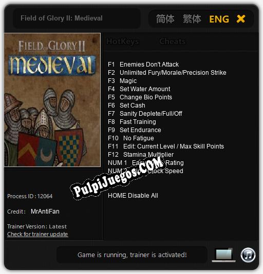 Field of Glory II: Medieval: Trainer +14 [v1.4]