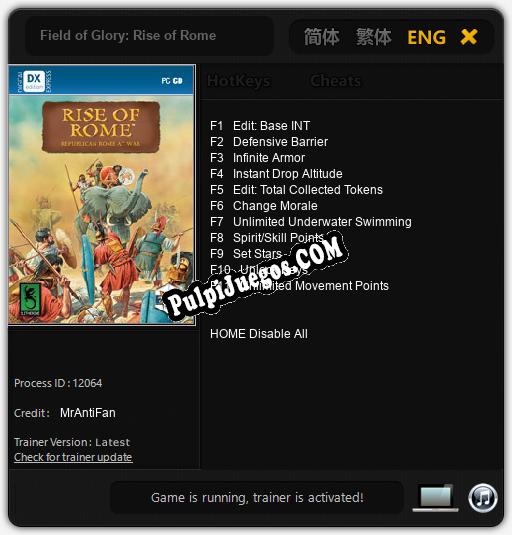 Field of Glory: Rise of Rome: Cheats, Trainer +11 [MrAntiFan]