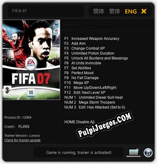 Entrenador liberado a FIFA 07 [v1.0.7]