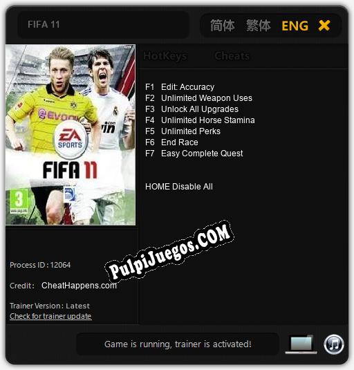 Entrenador liberado a FIFA 11 [v1.0.2]