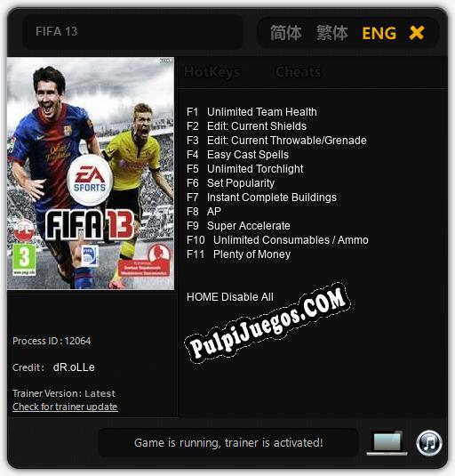 FIFA 13: Treinador (V1.0.5)