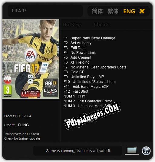 FIFA 17: Cheats, Trainer +15 [FLiNG]