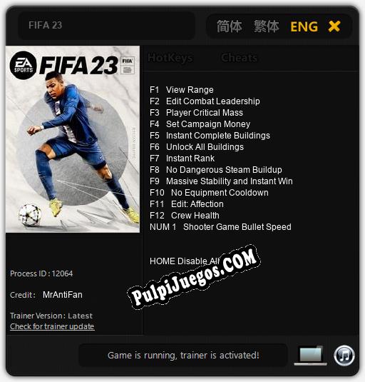 FIFA 23: Cheats, Trainer +13 [MrAntiFan]