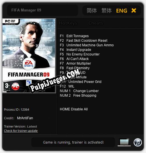 Entrenador liberado a FIFA Manager 09 [v1.0.5]