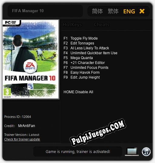 Entrenador liberado a FIFA Manager 10 [v1.0.8]