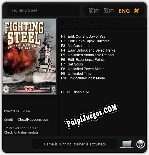 Fighting Steel: Trainer +10 [v1.9]