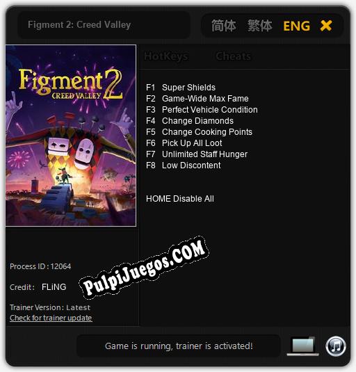 Figment 2: Creed Valley: Cheats, Trainer +8 [FLiNG]