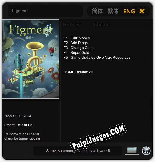 Figment: Trainer +5 [v1.7]