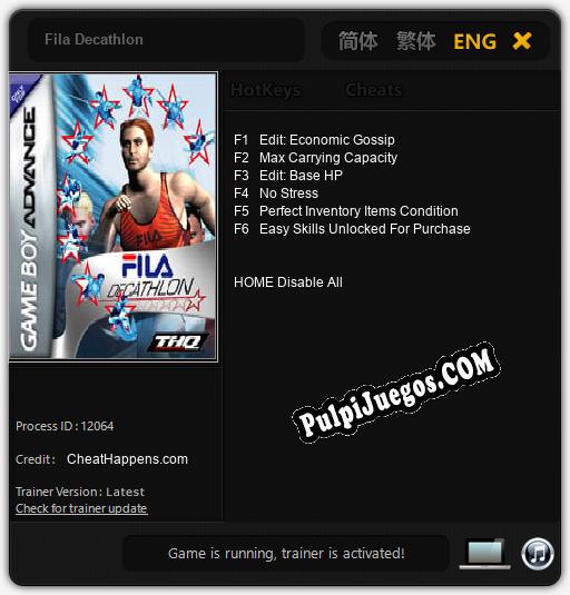 Entrenador liberado a Fila Decathlon [v1.0.2]