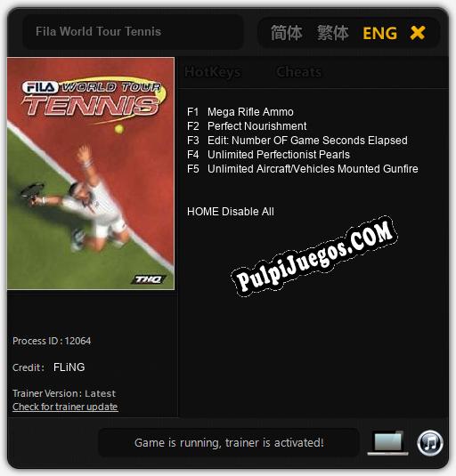 Fila World Tour Tennis: Treinador (V1.0.37)