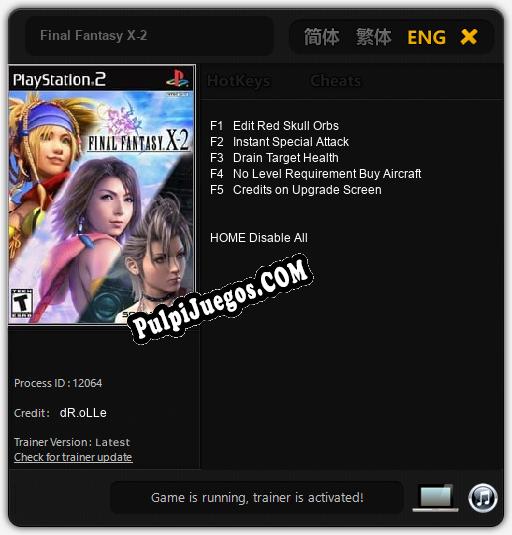 Final Fantasy X-2: Trainer +5 [v1.9]