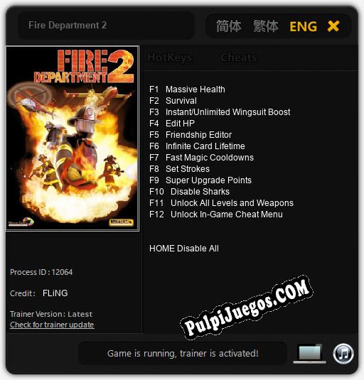 Fire Department 2: Cheats, Trainer +12 [FLiNG]