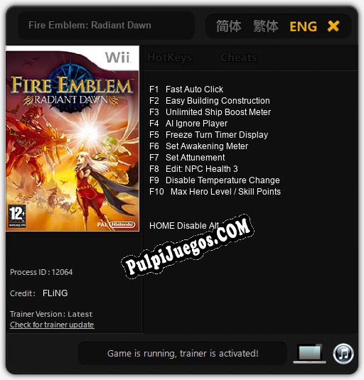 Fire Emblem: Radiant Dawn: Cheats, Trainer +10 [FLiNG]