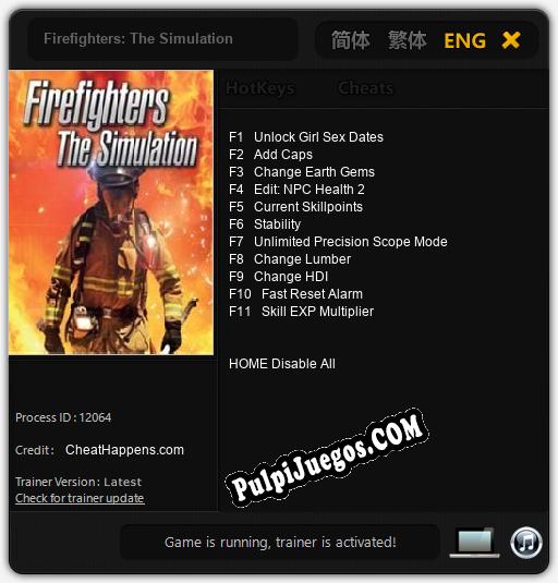 Firefighters: The Simulation: Treinador (V1.0.39)