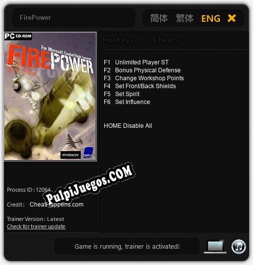 FirePower: Treinador (V1.0.72)