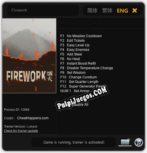 Entrenador liberado a Firework [v1.0.2]