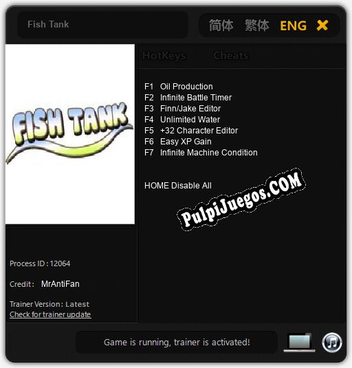 Fish Tank: Cheats, Trainer +7 [MrAntiFan]