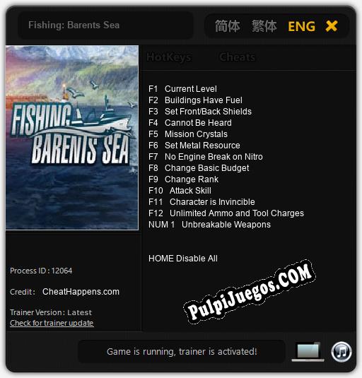 Fishing: Barents Sea: Trainer +13 [v1.9]