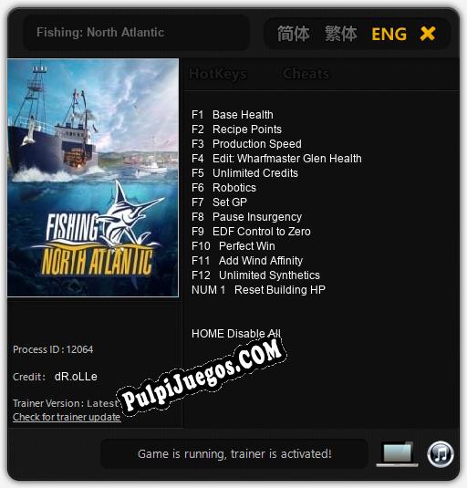 Fishing: North Atlantic: Cheats, Trainer +13 [dR.oLLe]