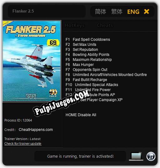 Entrenador liberado a Flanker 2.5 [v1.0.8]