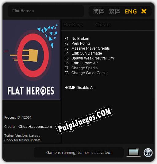 Flat Heroes: Cheats, Trainer +8 [CheatHappens.com]