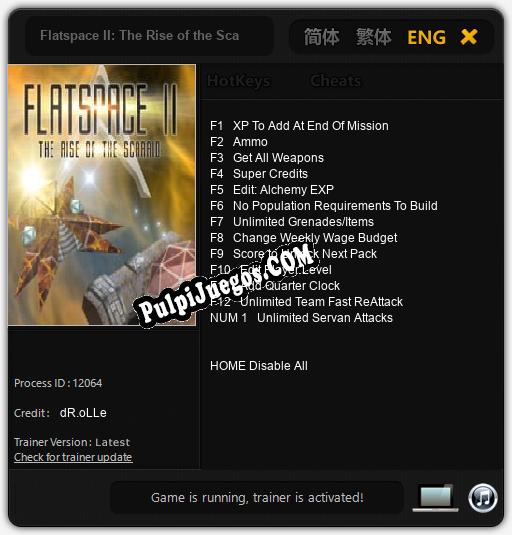 Flatspace II: The Rise of the Scarrid: Cheats, Trainer +13 [dR.oLLe]