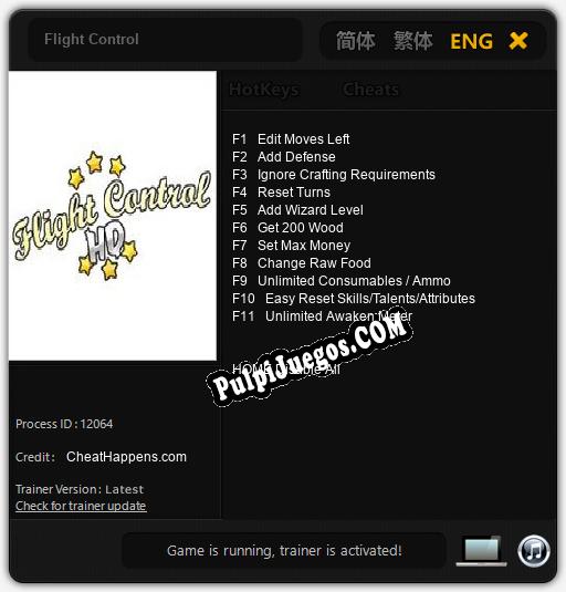 Entrenador liberado a Flight Control [v1.0.7]