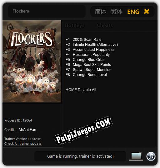 Flockers: Trainer +8 [v1.6]