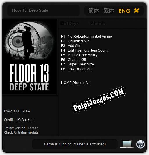 Floor 13: Deep State: Treinador (V1.0.44)