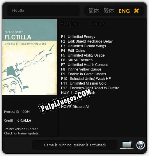 Flotilla: Cheats, Trainer +13 [dR.oLLe]