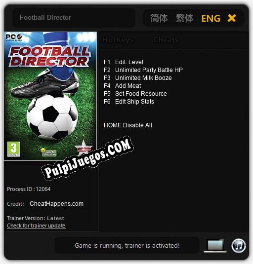 Entrenador liberado a Football Director [v1.0.2]