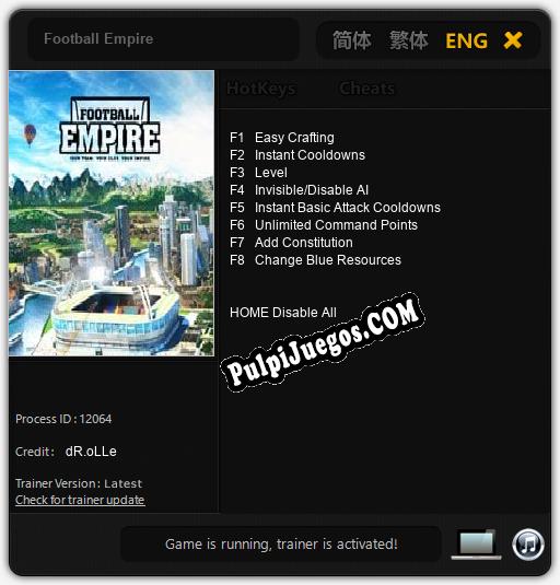 Entrenador liberado a Football Empire [v1.0.9]