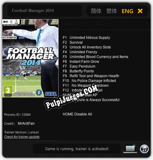 Football Manager 2014: Treinador (V1.0.65)