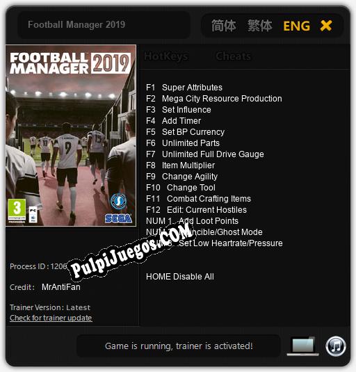 Entrenador liberado a Football Manager 2019 [v1.0.7]