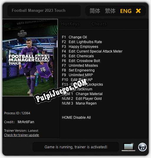 Entrenador liberado a Football Manager 2023 Touch [v1.0.5]