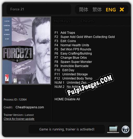 Force 21: Treinador (V1.0.38)