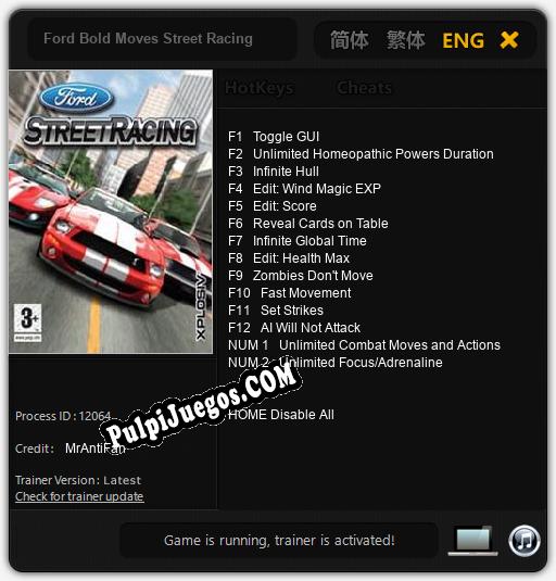 Ford Bold Moves Street Racing: Cheats, Trainer +14 [MrAntiFan]