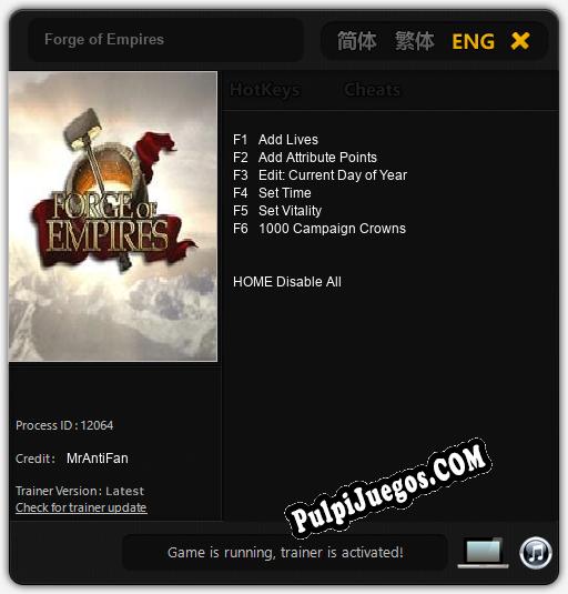 Forge of Empires: Cheats, Trainer +6 [MrAntiFan]