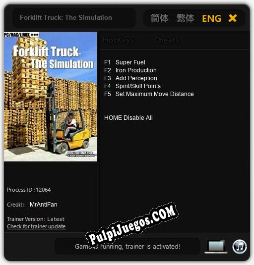 Forklift Truck: The Simulation: Cheats, Trainer +5 [MrAntiFan]