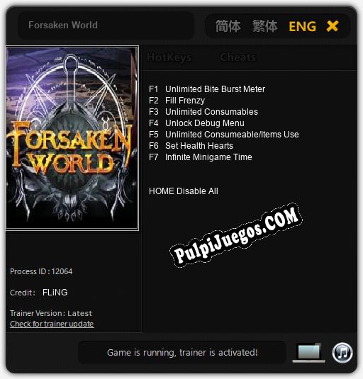 Forsaken World: Trainer +7 [v1.9]