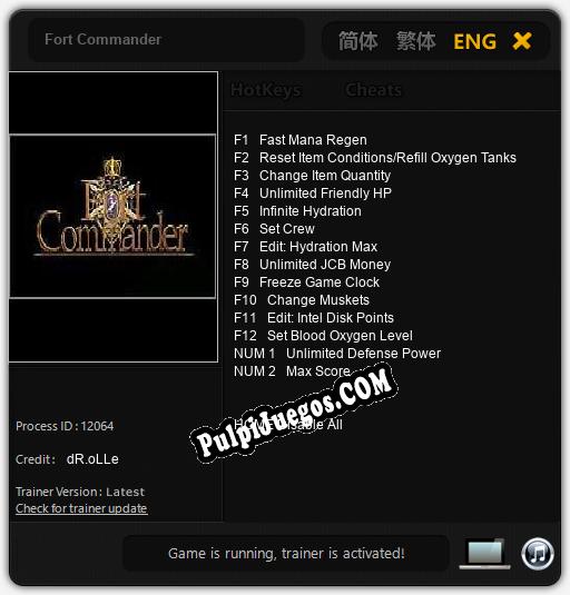 Entrenador liberado a Fort Commander [v1.0.2]