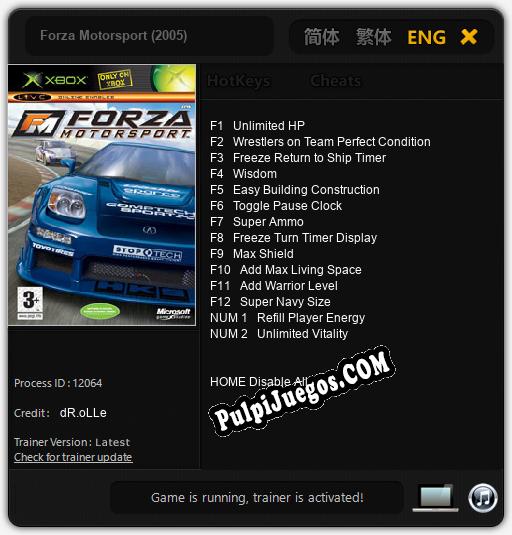 Entrenador liberado a Forza Motorsport (2005) [v1.0.9]