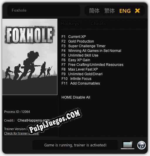 Entrenador liberado a Foxhole [v1.0.9]