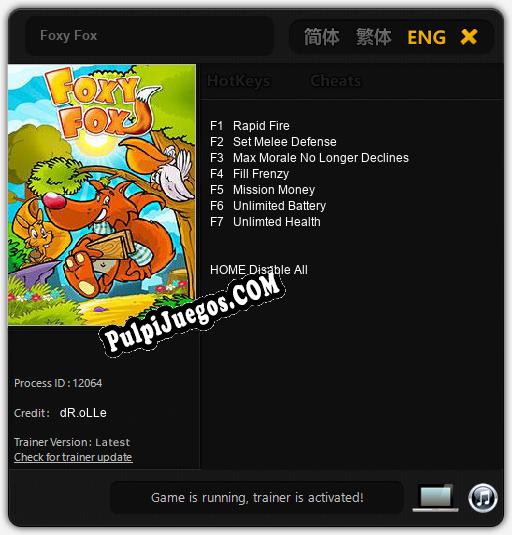 Entrenador liberado a Foxy Fox [v1.0.6]