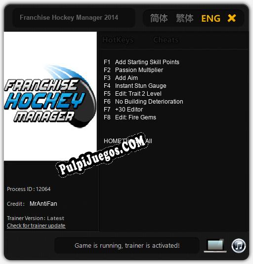 Franchise Hockey Manager 2014: Treinador (V1.0.41)