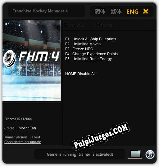 Entrenador liberado a Franchise Hockey Manager 4 [v1.0.1]