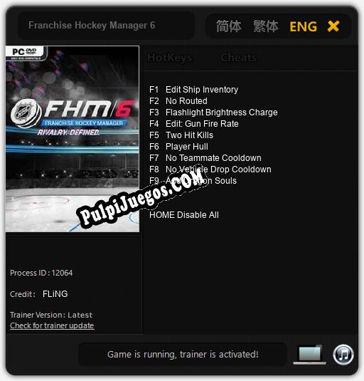 Franchise Hockey Manager 6: Cheats, Trainer +9 [FLiNG]