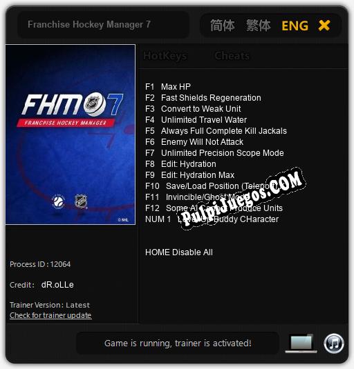 Entrenador liberado a Franchise Hockey Manager 7 [v1.0.2]